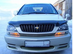 Дефлектор капота TOYOTA HARRIER 1997-2002 DARK SMOKE - Темные "SIM"