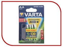 Аккумулятор Varta Ready2Use АА BL-2 56706 (2100mA)