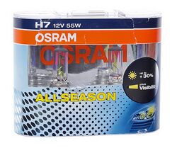 Автолампа H7 12V (55W) PX26d ALLSEASON (EUROBOX) Osram (2шт.)