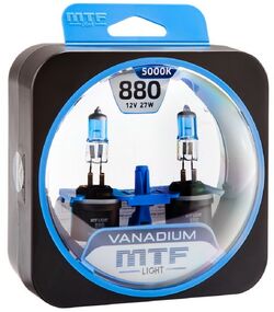 Автолампа H27 880 (27W) Vanadium 5000K MTF 12V (1 шт.)