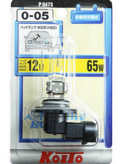 Автолампа HB3/9005 12V (65W) P20d пластик. упак. Koito P0473