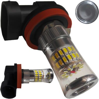Лампочки светодиодные H8 48 LED 3014 белая с цоколем CANBUS 14W 1500 lm 0,65A 12-24В BI +/- V3