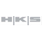 наклейка (вырезанная) "HKS" наружная, (цвет белый), 6х20 см