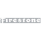 наклейка (вырезанная) "Firestone" наружная, (цвет белый), 5х20 см